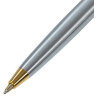 Ручка подарочная шариковая BRAUBERG Maestro, СИНЯЯ, корпус серебристый с золотистым, линия письма 0,5 мм, 143468