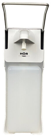 Дозатор локтевой для жидкого мыла и антисептика НАЛИВНОЙ, 1 л, с еврофлаконом, HOR, D004A