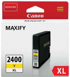 Картридж струйный CANON (PGI-2400XLY) iB4040/MB5040/MB5340, желтый, оригинальный, ресурс 1500 стр., 9276B001