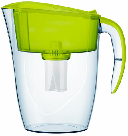 Кувшин-фильтр для очистки воды АКВАФОР "Реал В15", 2,9 л, со сменной кассетой, салатовый, 210156