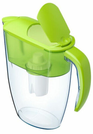 Кувшин-фильтр для очистки воды АКВАФОР "Реал В15", 2,9 л, со сменной кассетой, салатовый, 210156