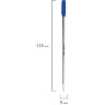 Стержень шариковый BRAUBERG, металлический, 116 мм, тип CROSS, узел 1 мм, упаковка с подвесом, синий, 170201