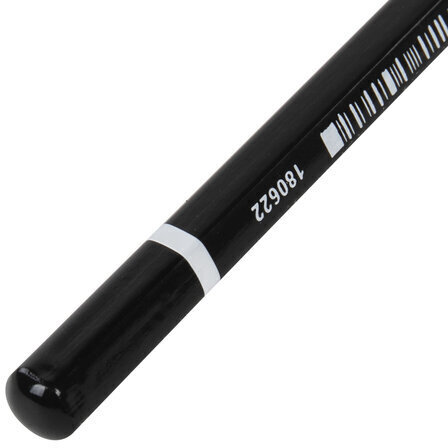 Карандаш чернографитный BRAUBERG, 1 шт., "Touch line", В, корпус черный, заточенный, 180622