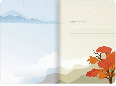 Тетрадь 40 л. в клетку обложка SoftTouch, бежевая бумага 70 г/м2, сшивка, А5 (147х210 мм), РЕКА, BRAUBERG, 403790