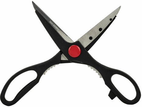 Ножницы кухонные DASWERK, 210 мм, с орехоколом, зазубренные, 608905