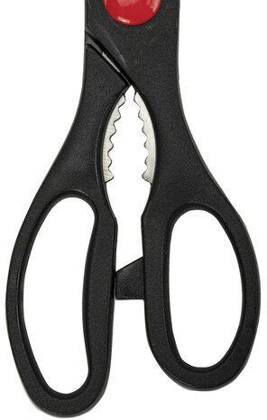 Ножницы кухонные DASWERK, 210 мм, с орехоколом, зазубренные, 608905