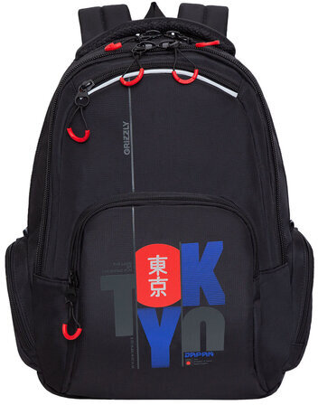 Рюкзак GRIZZLY школьный, анатомическая спинка, 2 отделения, для мальчиков, "TOKYO", 42х32х22 см, RU-333-3/1