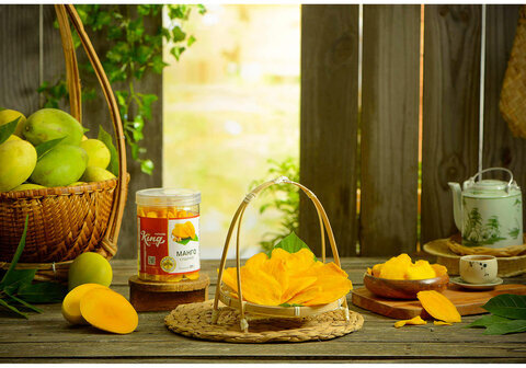 Манго натуральное KING, сушеное, 500 г, пластиковая банка, 10101-8