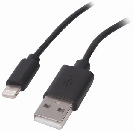 Кабель USB 2.0-Lightning, 1 м, SONNEN, медь, для передачи данных и зарядки iPhone/iPad, 513116