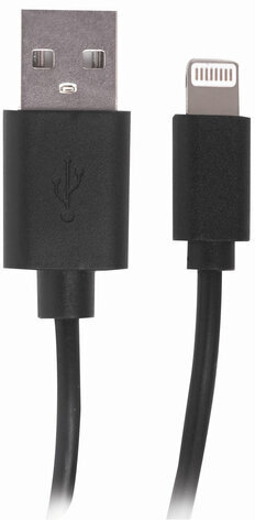 Кабель USB 2.0-Lightning, 1 м, SONNEN, медь, для передачи данных и зарядки iPhone/iPad, 513116