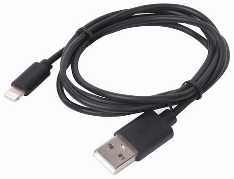 Кабель USB 2.0-Lightning, 1 м, SONNEN, медь, для передачи данных и зарядки iPhone/iPad, 513116
