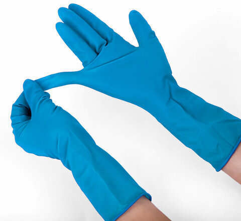 Перчатки латексные смотровые, сверхпрочные, SFM HIGH RISK ULTRA, 25 пар (50 штук), размер XL (очень большой)