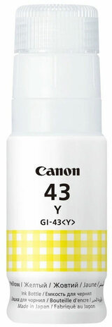 Чернила CANON (GI-43Y) для СНПЧ Pixma G540 / G640, желтые, 8000 стр., оригинальные, 4689C001