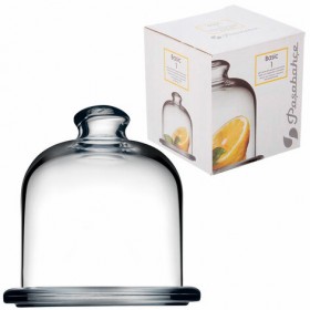 Лимонница с крышкой, высота 105 мм, стекло, PASABAHCE &quot;БЕЙЗИК&quot;, фирменная коробка, 98397