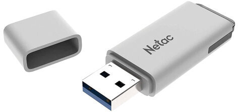 Флеш-диск 32GB NETAC U185, USB 2.0, белый, NT03U185N-032G-20WH