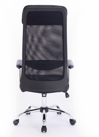 Кресло офисное BRABIX "Flight EX-540", хром, ткань TW, сетка, черное, 532515