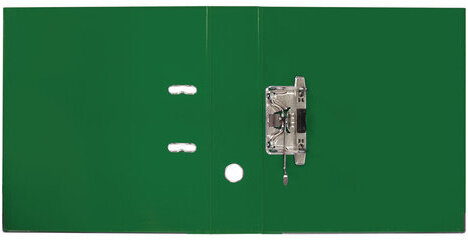 Папка-регистратор BRAUBERG "EXTRA", 75 мм, зеленая, двустороннее покрытие пластик, металлический уголок, 228573