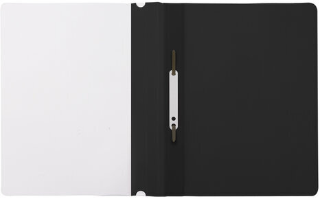 Скоросшиватель пластиковый STAFF, А4, 100/120 мкм, черный, 229239