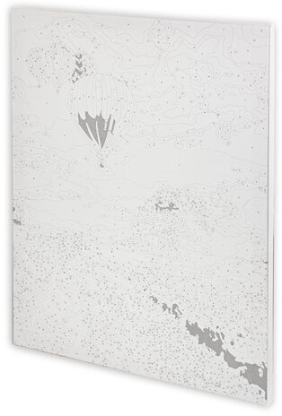 Картина по номерам 40х50 см, ОСТРОВ СОКРОВИЩ "Лавандовое поле", на подрамнике, акриловые краски, 3 кисти, 662459