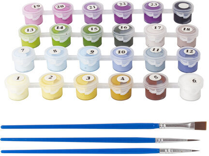 Картина по номерам 40х50 см, ОСТРОВ СОКРОВИЩ "Лавандовое поле", на подрамнике, акриловые краски, 3 кисти, 662459