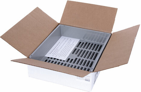 Лотки горизонтальные для бумаг, КОМПЛЕКТ 3 шт., 340х270х70 мм, серый, BRAUBERG "Office", 237256