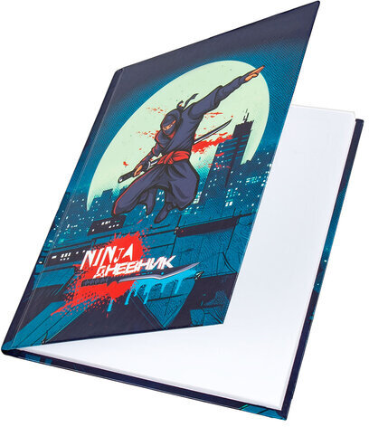 Дневник 1-4 класс 48 л., твердый, ЮНЛАНДИЯ, глянцевая ламинация, с подсказом, "Ниндзя", 106823