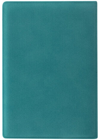 Обложка для паспорта STAFF, бархатный полиуретан, "Роза", темно-бирюзовая, 237620