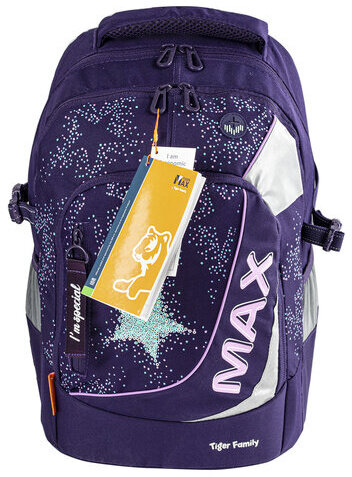 Рюкзак TIGER FAMILY молодежный, MAX, с ортопедической спинкой, "Bedtime Story", 43х33х23 см, 270222
