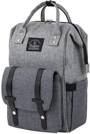 Рюкзак для мамы BRAUBERG MOMMY, крепления для коляски, термокарманы, серый, 41x24x17 см, 270818