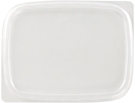 Крышка для одноразового контейнера 108х82 мм, КОМПЛЕКТ 100 шт., прозрачные, ПП, ЮПЛАСТ, ЮУПМ2589