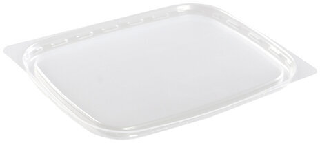 Крышка для одноразового контейнера 108х82 мм, КОМПЛЕКТ 100 шт., прозрачные, ПП, ЮПЛАСТ, ЮУПМ2589