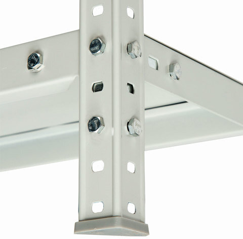 Стеллаж металлический ПРАКТИК "MS KD", сборная стойка, 1950х1000х300 мм, 4 полки, MS 200/100х30/4