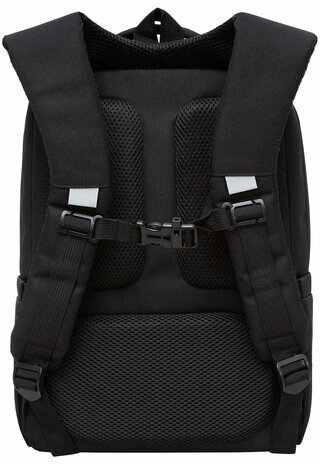 Рюкзак GRIZZLY школьный, анатомическая спинка, 2 отделения, для девочек, EMOJI, 39х26х17 см, RG-466-2/1