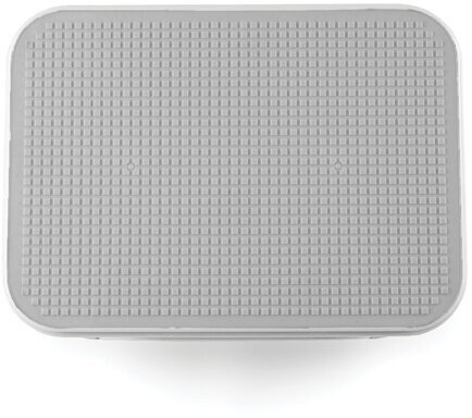 Стремянка-табурет-подставка 1 ступень, пластиковая, 16х34х26 см, нагрузка 200 кг, цвет серый, 434150065