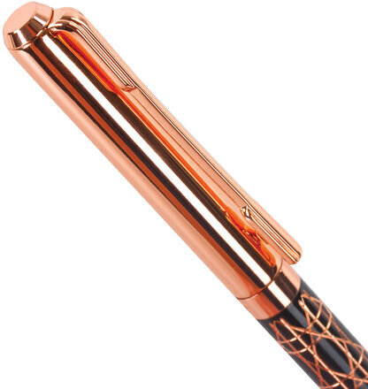 Ручка подарочная шариковая GALANT "Interlaken", корпус золотистый с черным, золотистые детали, пишущий узел 0,7 мм, синяя, 141663