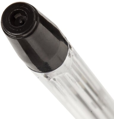 Ручка шариковая масляная с грипом BRAUBERG "i-Rite GT", ЧЕРНАЯ, корпус прозрачный, узел 0,7 мм,143301