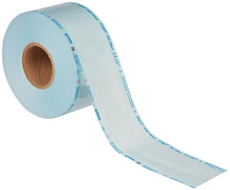 Рулон комбинированный плоский ВИНАР СТЕРИТ, для ПАРОВОЙ/ГАЗОВОЙ стерилизации, 100 мм х 200 м