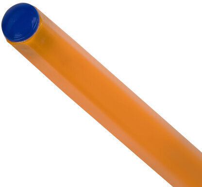 Ручка шариковая STAFF "Basic Orange BP-01", письмо 750 метров, СИНЯЯ, длина корпуса 14 см, узел 1 мм, 143740