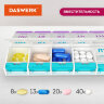 Контейнер-органайзер для витаминов и пищевых добавок, "7 дней/2 приема MAXI", DASWERK, 631025