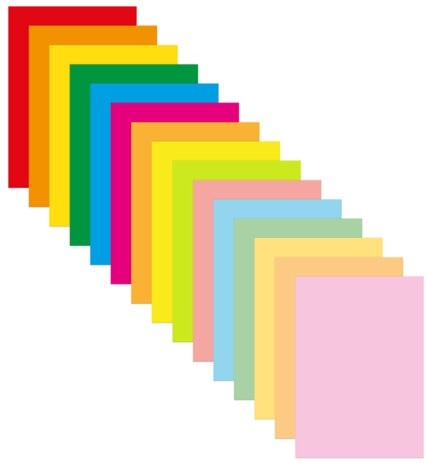 Бумага цветная 15 цветов BRAUBERG MULTICOLOR А4, 80 г/м2, 75 л., (15 цветов x 5 листов), 116647
