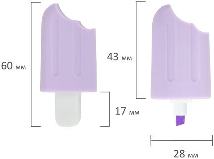 Набор текстовыделителей 6 ПАСТЕЛЬНЫХ ЦВЕТОВ, ЮНЛАНДИЯ "СЛАДКИЕ ИСТОРИИ", линия 1-5 мм, 152511