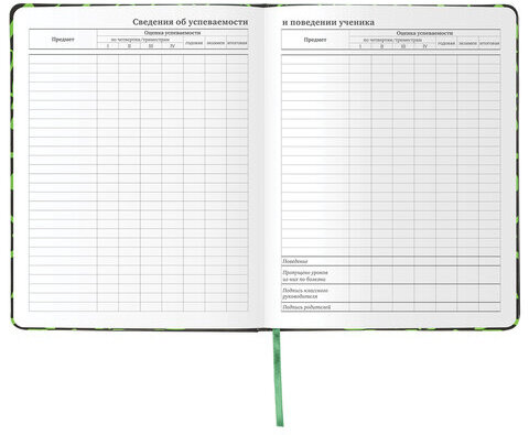 Дневник 1-11 класс 48 л., кожзам (твердая с поролоном), флуоресцентный, BRAUBERG, "ШРИФТ", 105983