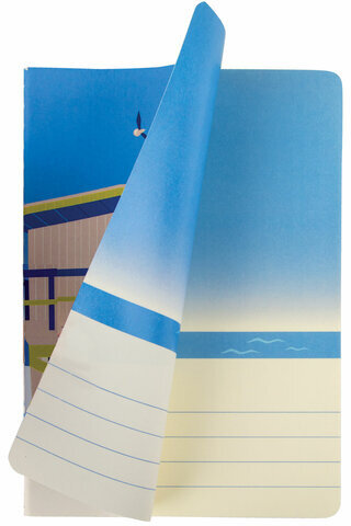 Тетради 40 л. в клетку обложка SoftTouch, НАБОР 3 шт., бежевая бумага 70 г/м2, сшивка, А5 (147х210 мм), JOY, BRAUBERG, 403791