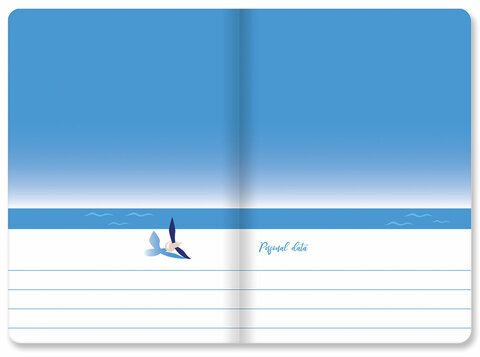 Тетради 40 л. в клетку обложка SoftTouch, НАБОР 3 шт., бежевая бумага 70 г/м2, сшивка, А5 (147х210 мм), JOY, BRAUBERG, 403791