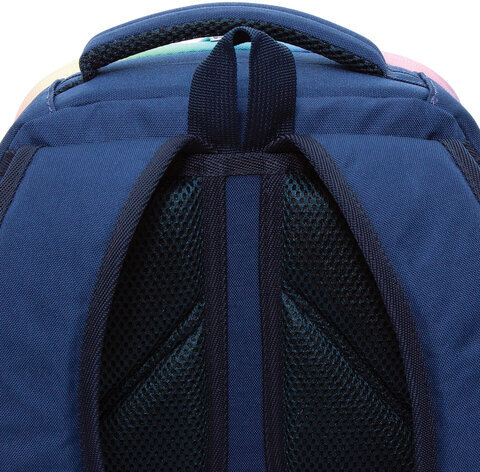 Ранец GRIZZLY, анатомическая спинка, LED лампочки, для девочек, "STAR UNICORN", 37х26х16 см, RG-265-2/1