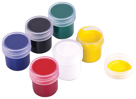 Гуашь BRAUBERG KIDS "NEW", 6 цветов по 10 мл, 192374