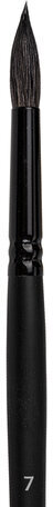 Кисть художественная проф. BRAUBERG ART CLASSIC, белка, круглая, № 7, длинная ручка, 200904