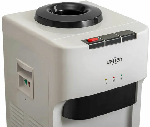 Кулер для воды VATTEN V45WK, напольный, НАГРЕВ/ОХЛАЖДЕНИЕ КОМПРЕССОРНОЕ, 3 крана, белый, 4924