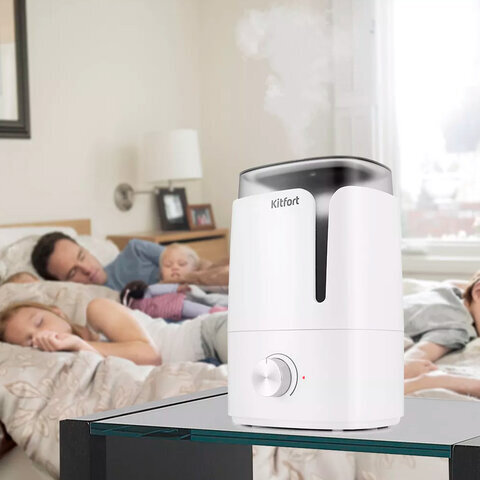 Увлажнитель KITFORT КТ-2802-1, объем бака 3,5 л, 25 Вт, арома-контейнер, белый