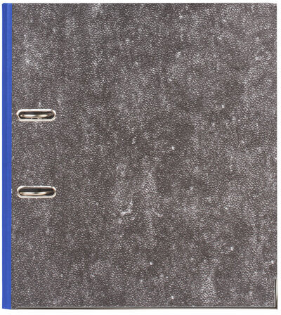 Папка-регистратор BRAUBERG, фактура стандарт, с мраморным покрытием, 50 мм, синий корешок, 220984